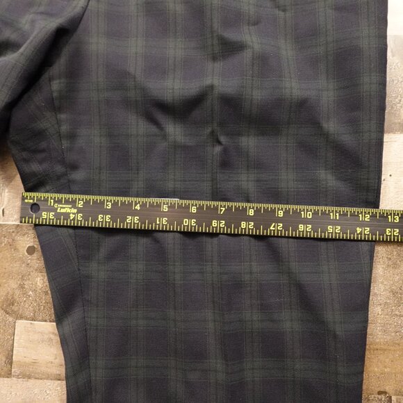 Raphaela by Brax Christiane W8 Pants Women’s 16 Short Blackwatch Plaid Wool - Picture 9 of 14